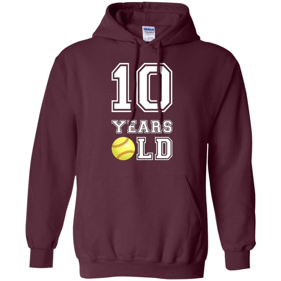 10 Years Old Softball Birthday Shirt Boy 10th Birthday Tee