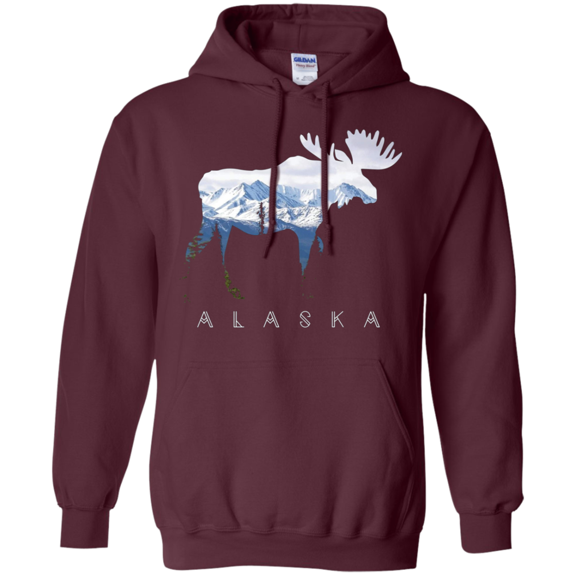 Alaska Day Moose Snowy Mountain Shirt