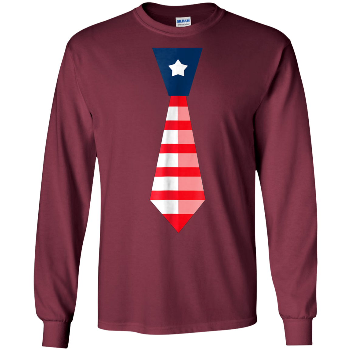 4th of July T-Shirt-Cute Fourth of July American Necktie Tee