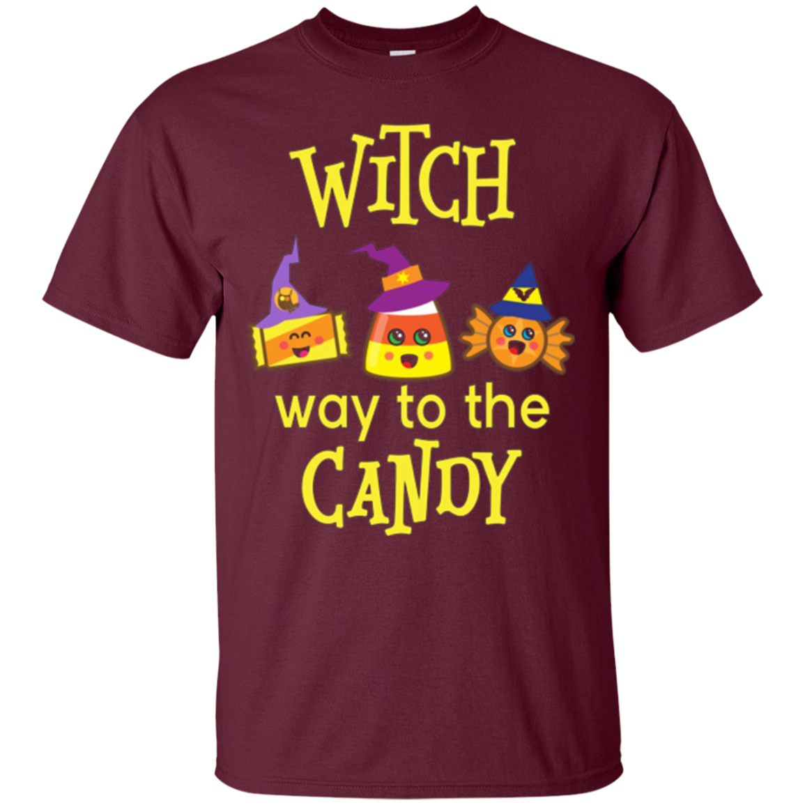 Comment on va pour les bonbons?Joli t - shirt d'Halloween.
