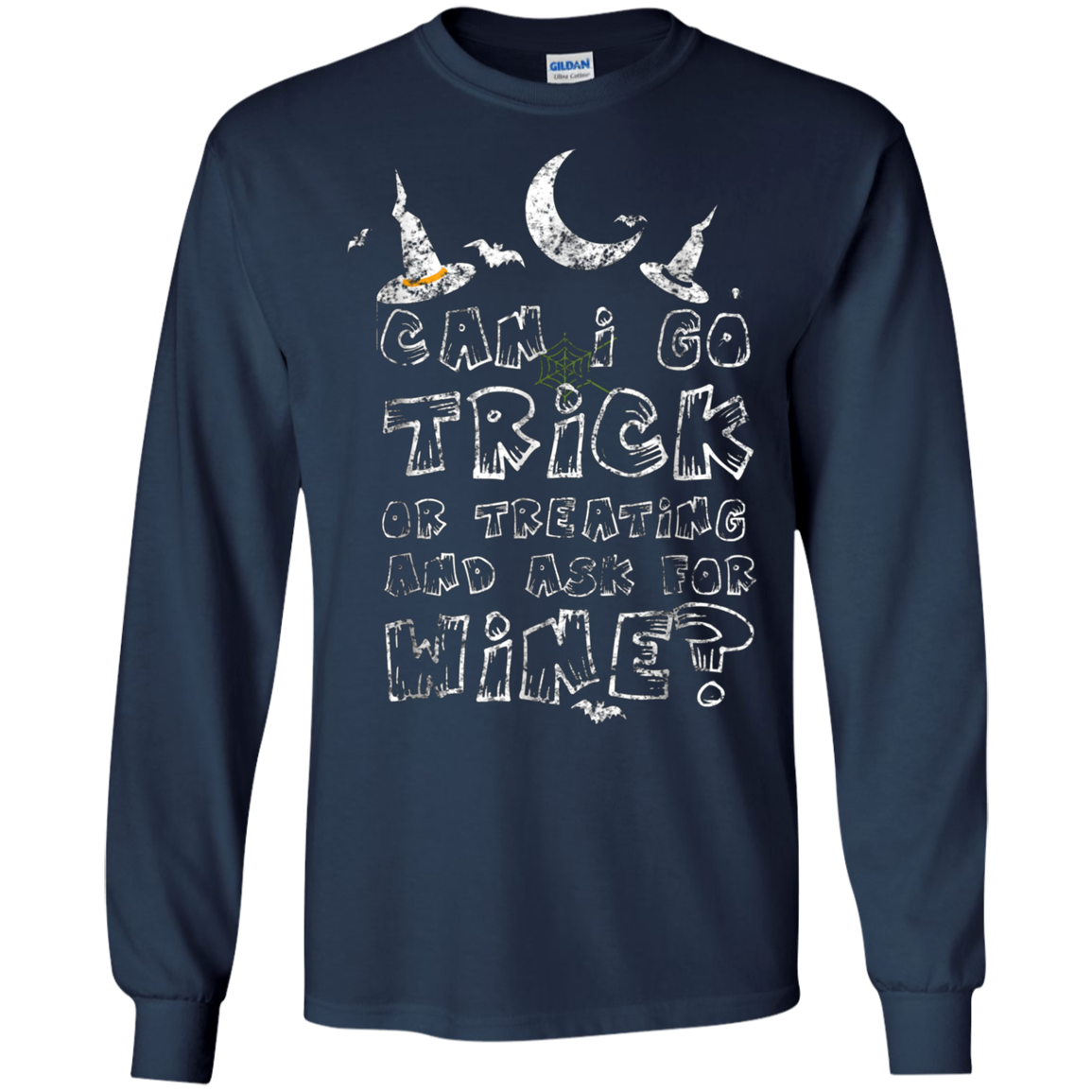 Adult Trick Or Treating For Wine Weathered T-Shirt