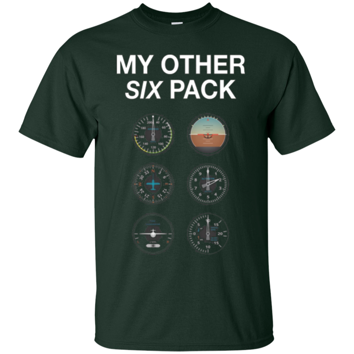 My Other Six Pack Funny Pilot T-Shirt