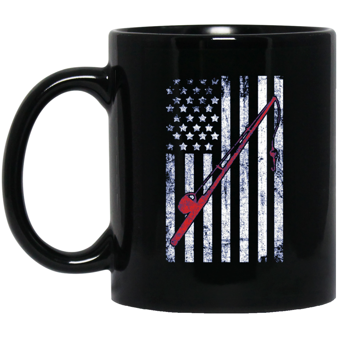 American Flag Patriotic Fishing T shirt