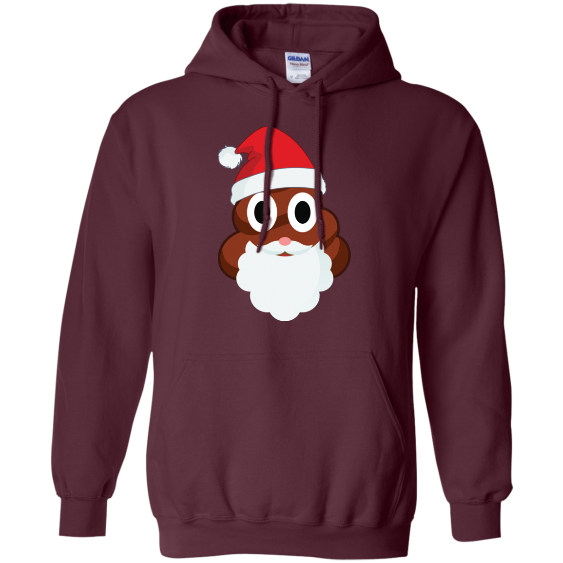 Santa Poop Emoji Funny Christmas Shirt