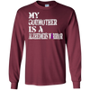 Image of Alzheimer's Awareness Tshirt For Godmother Purple Ribbon Tee
