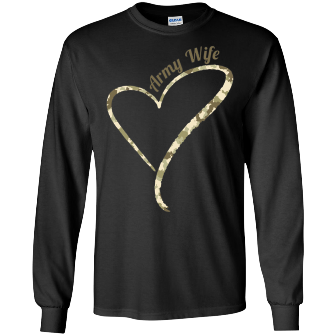 Army Wife T-Shirt- Army Wife Camouflage Shirt