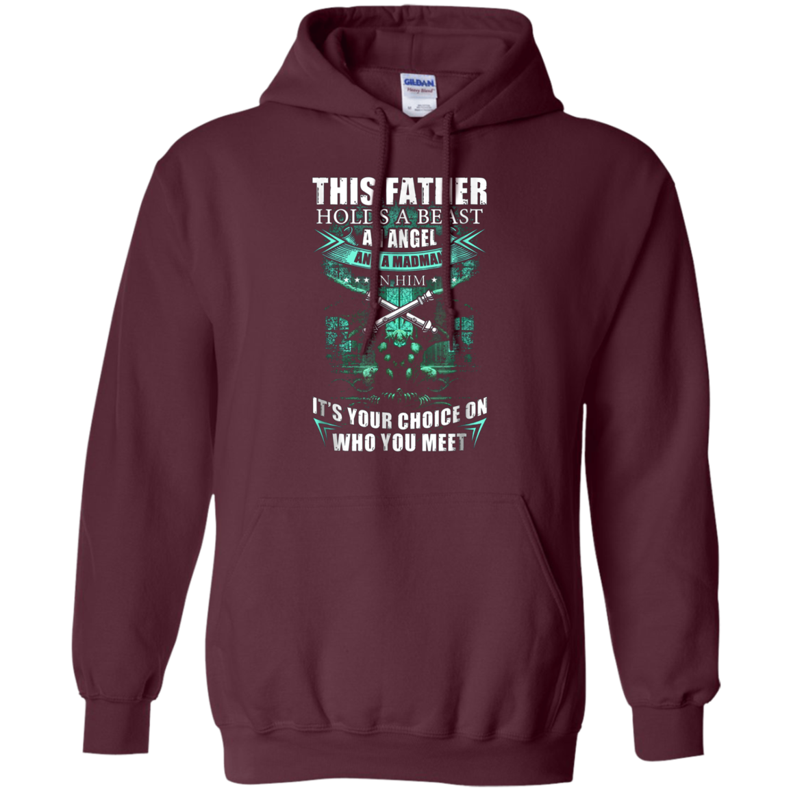 Artilleyman T-shirt , this father holds a beast an angel and