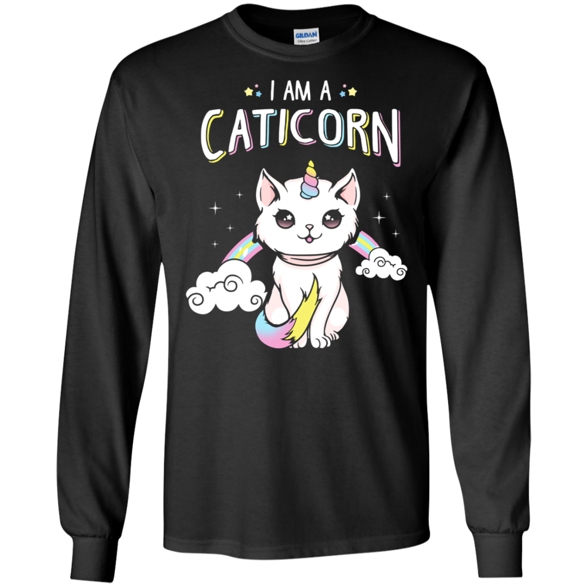 am a Caticorn Shirt Not a cat not a UNicorn Long Sleeve