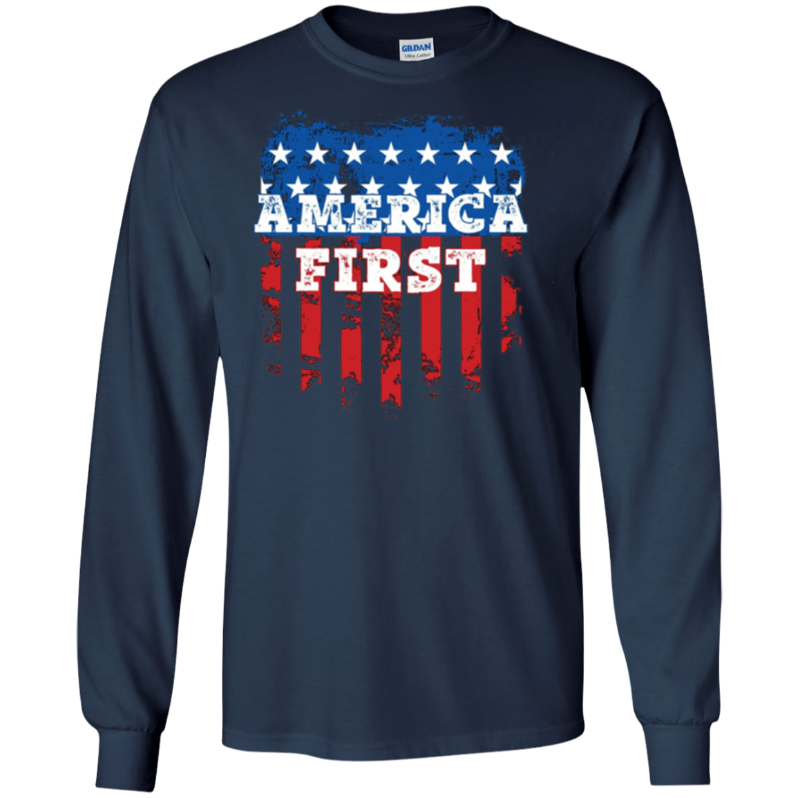America First USA T Shirt with the American Flag