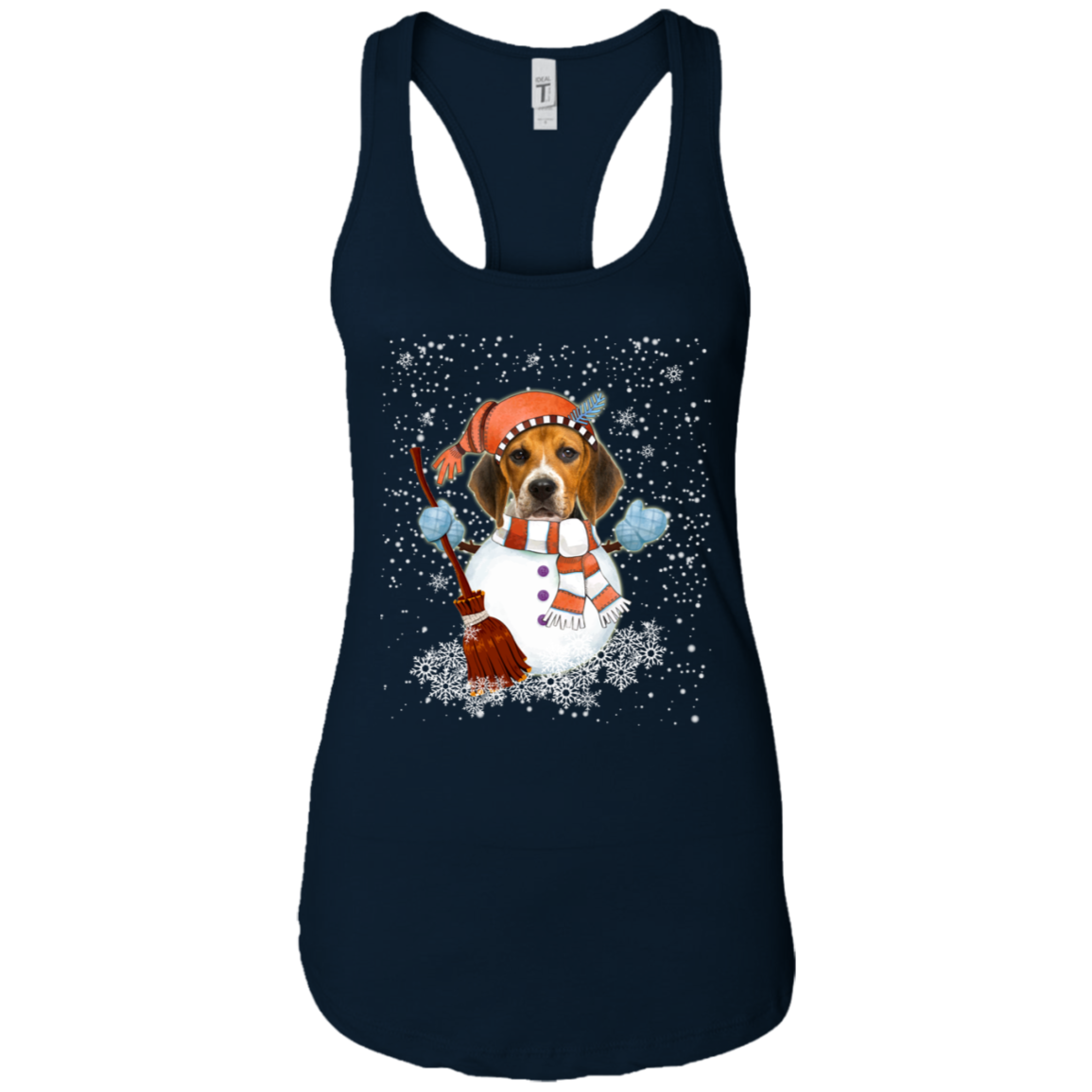 Christmas Snowman Beagle Funny T-shirt