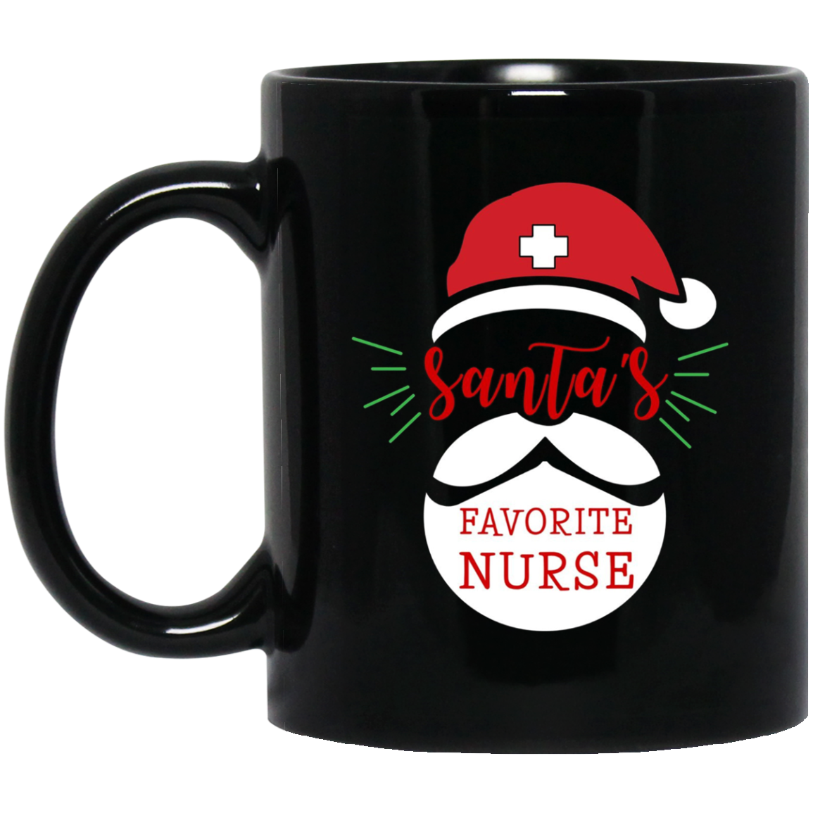 Santa's Favorite Nurse Funny Nurse Christmas T-Shirt