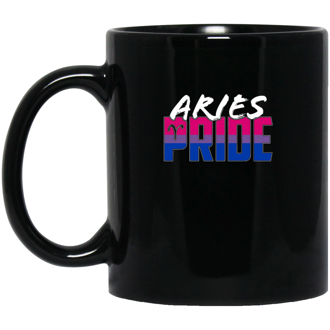 Aries Bisexual Pride Flag Zodiac Sign Long Sleeve T-Shirt