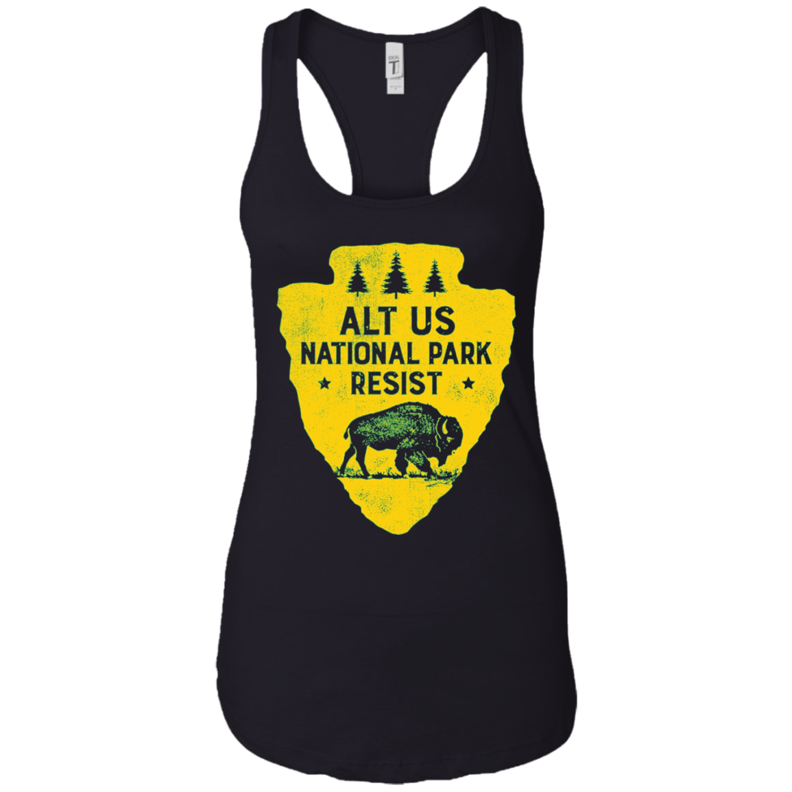 ALT US National Park Resist Service T shirt Bison Vintage