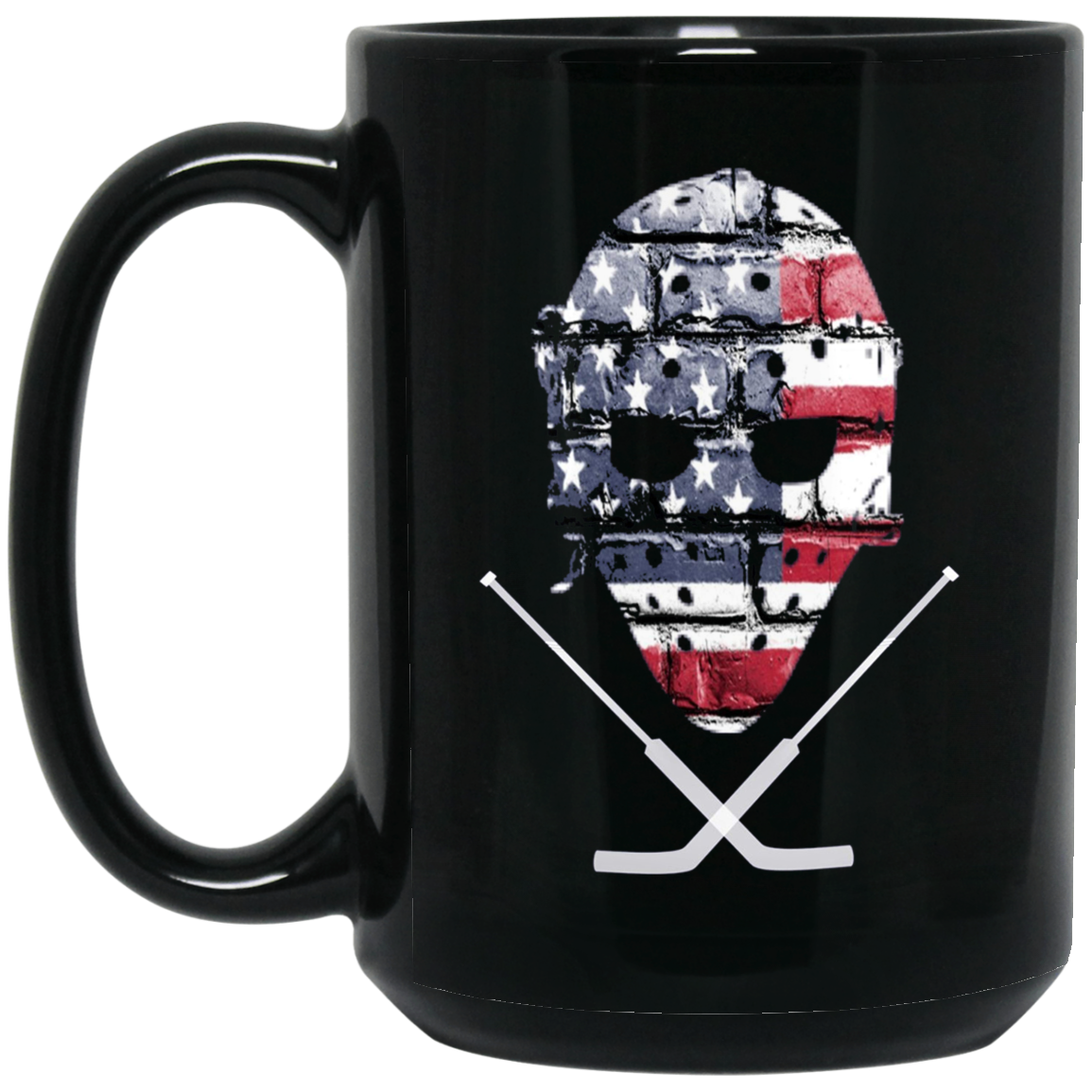 American Hockey Goalie T-Shirt Patriotic Hockey Tee