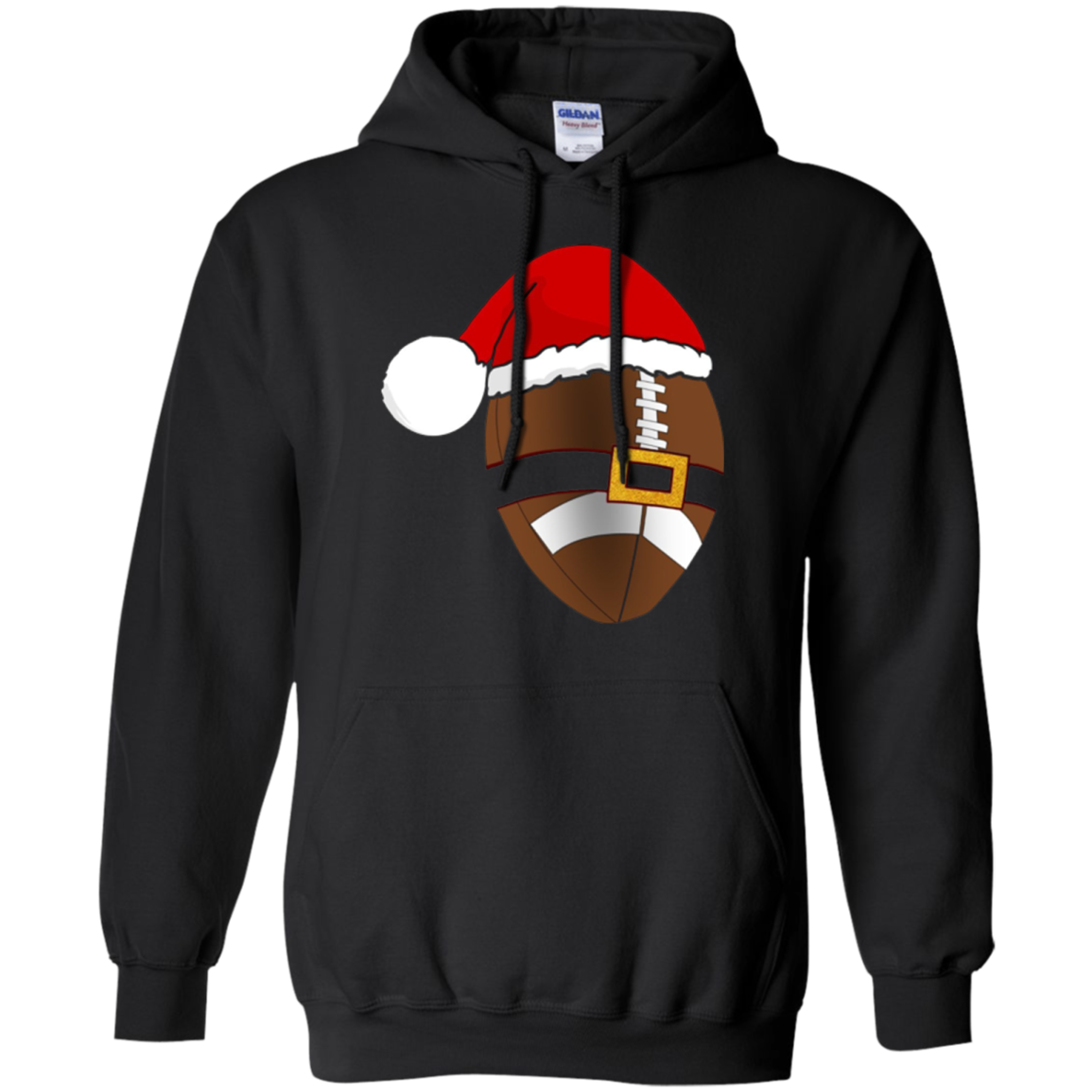 Santa Football Christmas Sports T-Shirt