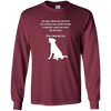 Image of Along Came My Lab Long Sleeve T-Shirt For Dog Lovers