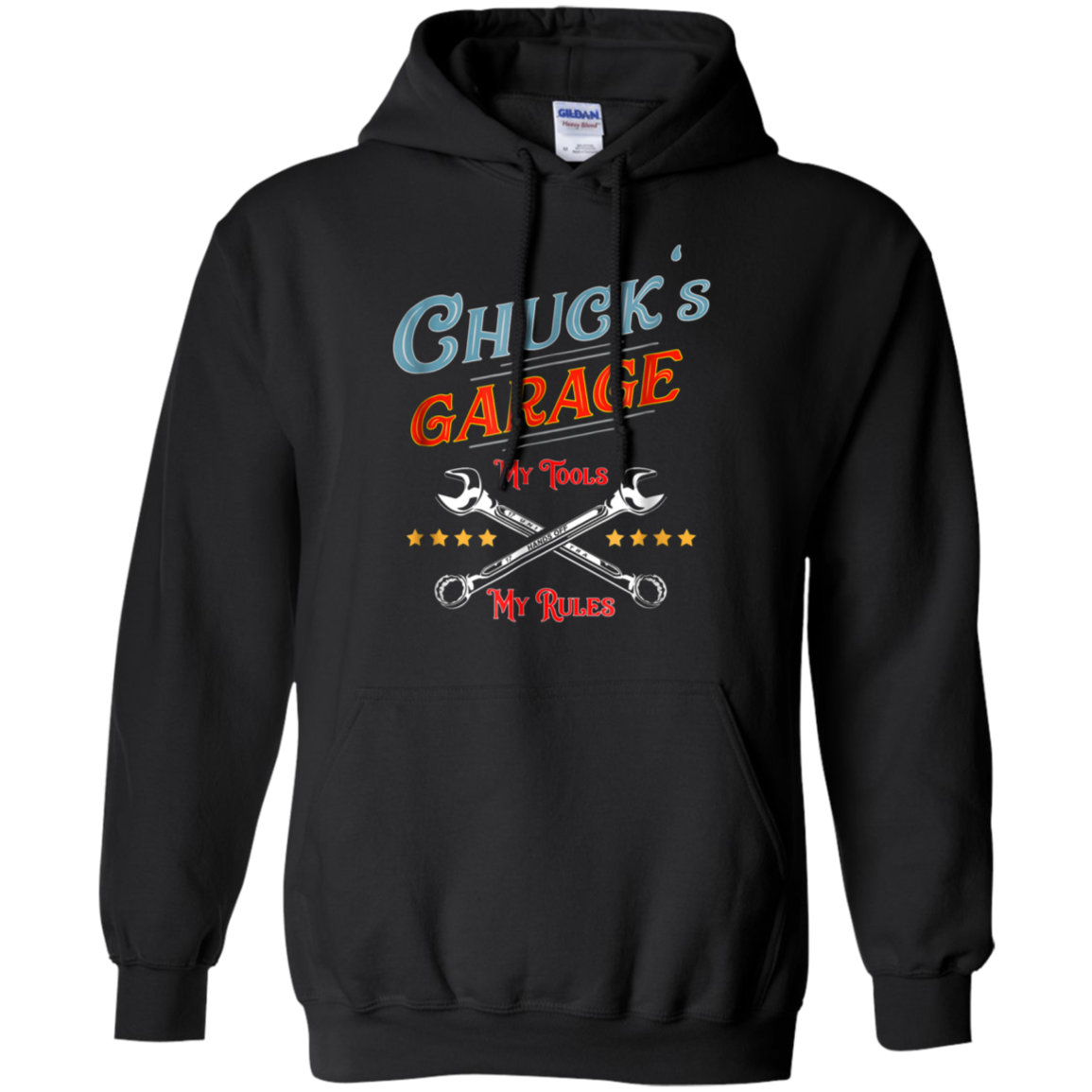 Chuck's Garage funny t-shirt