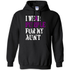 Image of Alzheimer's Awareness Tshirt I Wear Purple For My Aunt