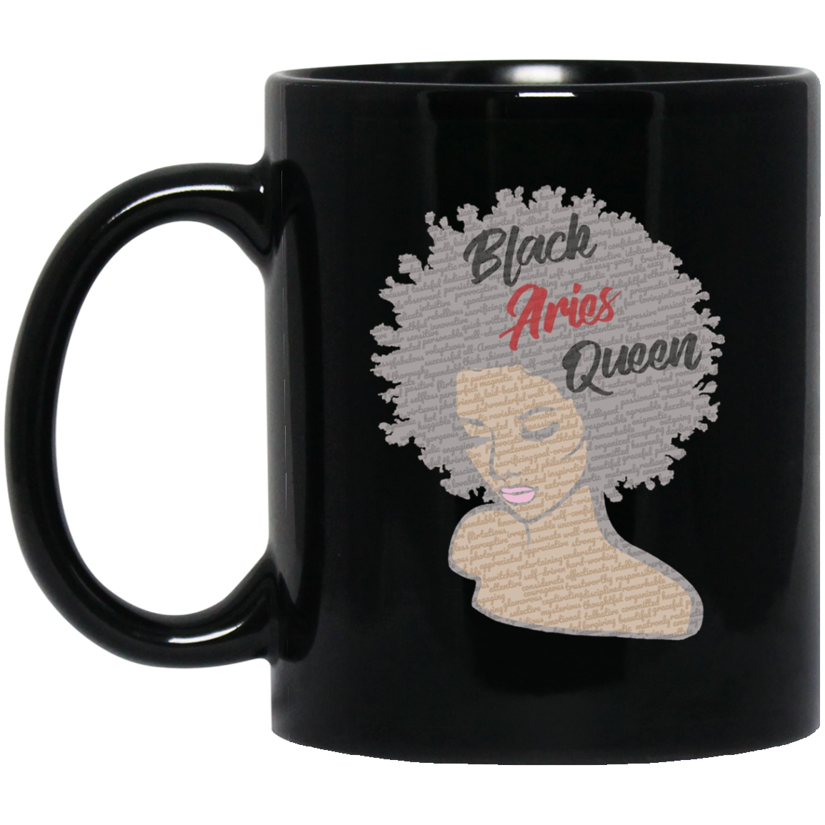 Aries Zodiac Birthday Afro Gift T-Shirt for Black Women