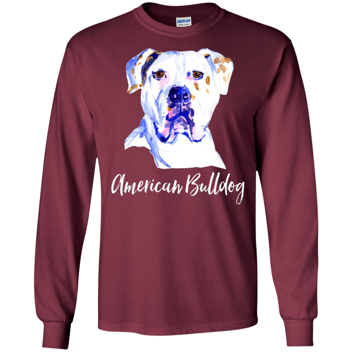 American Bulldog Dog T-Shirt Dog Lover Gift Bull Dog