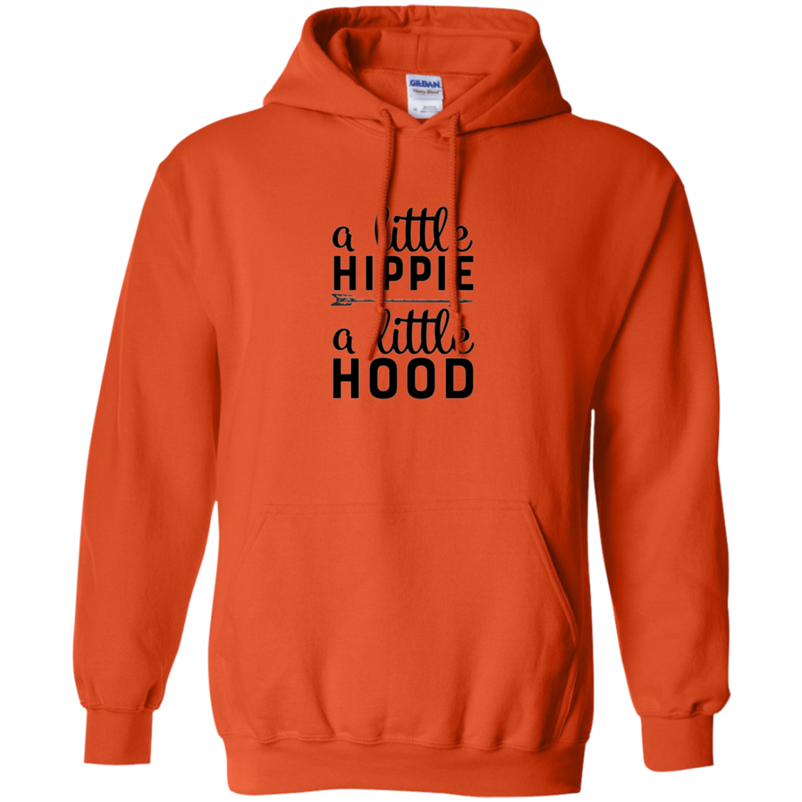 A Little Hippie A Little Hood Funny Gym Workout Long Sleeve