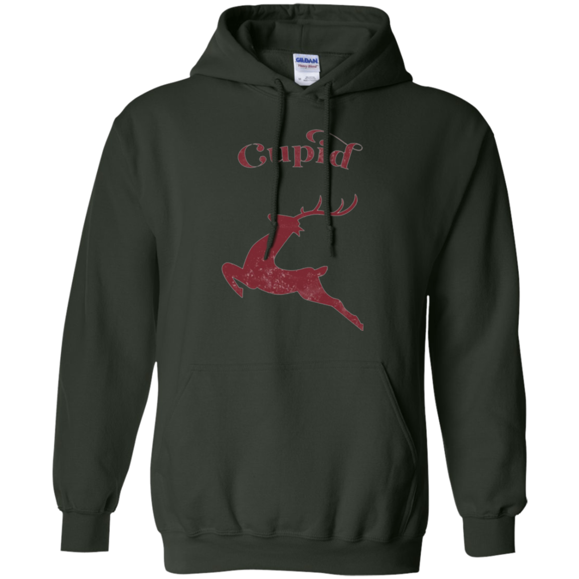 Santa Reindeer T-Shirt of Cupid