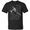 Image of American Flag Motocross Dirt Bike Graphic T-shirt