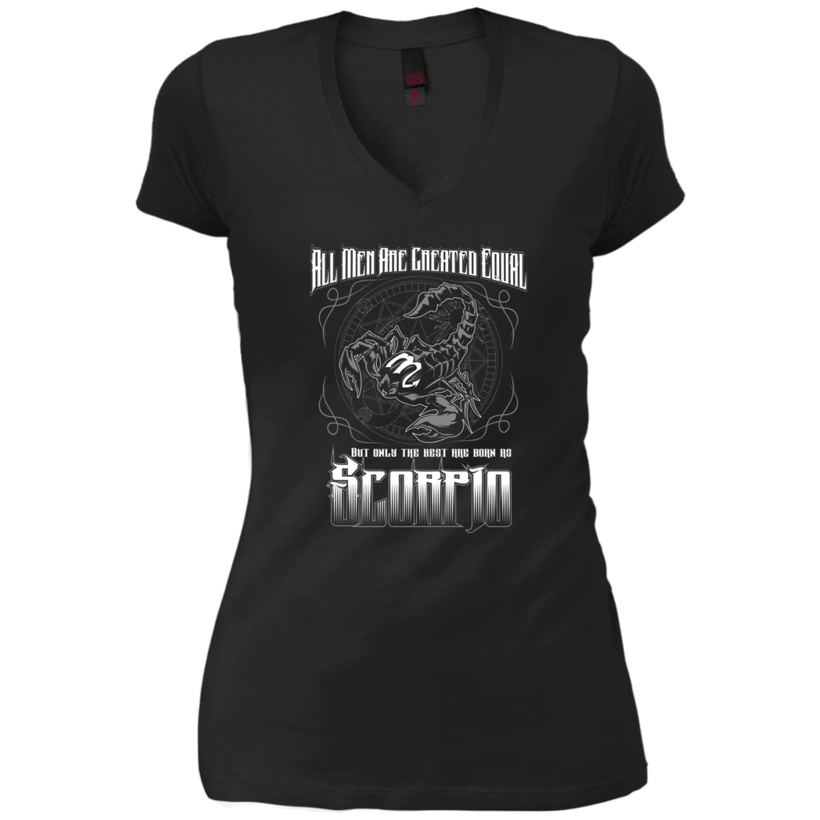 all men are created equal best are born scorpio tshirt men