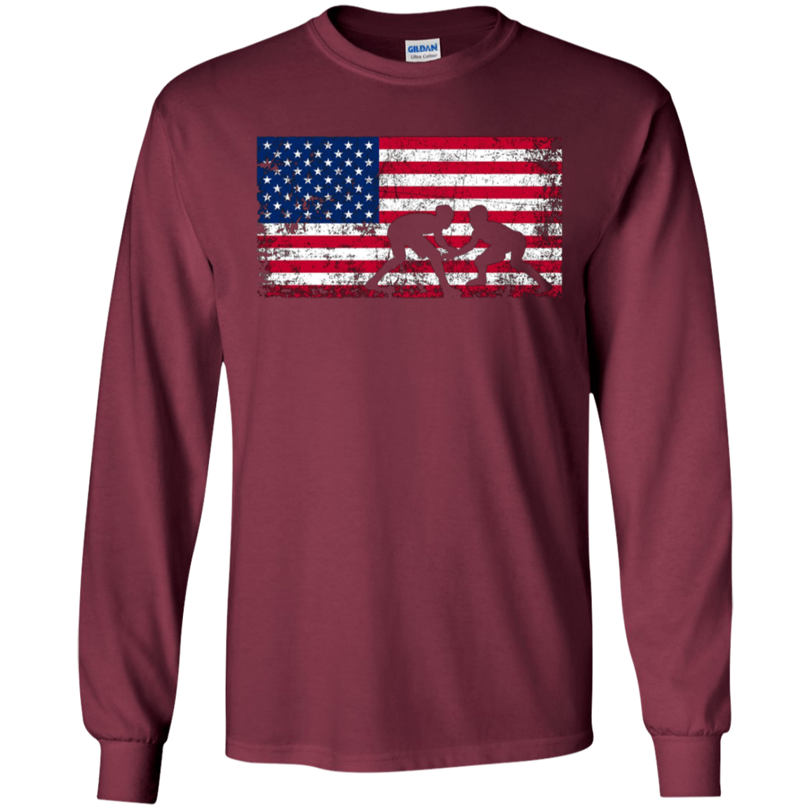 American Flag Wrestling T-shirt Wrestling Gift