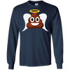 Image of Santa Poop Emoji Funny Christmas Shirt