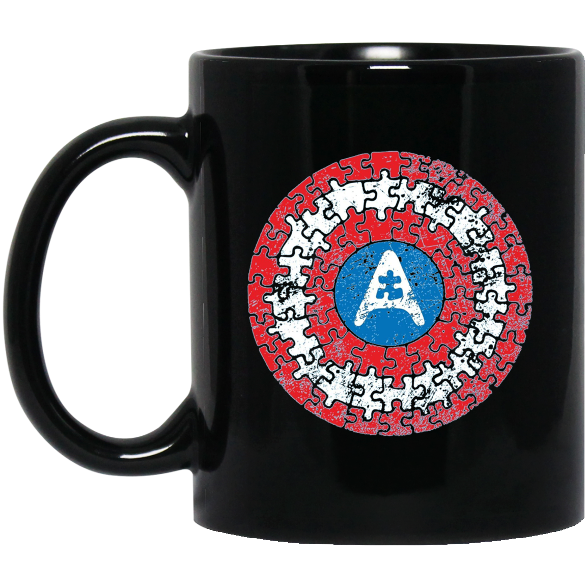 Autism Awareness Shirts Captain Autism Superhero Shield Tee