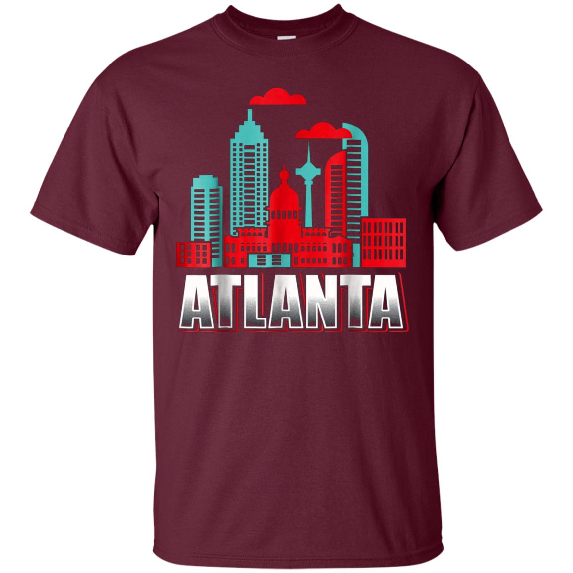 Atlanta T Shirt Funny Atlanta Georgia Skyline Souvenir Tee
