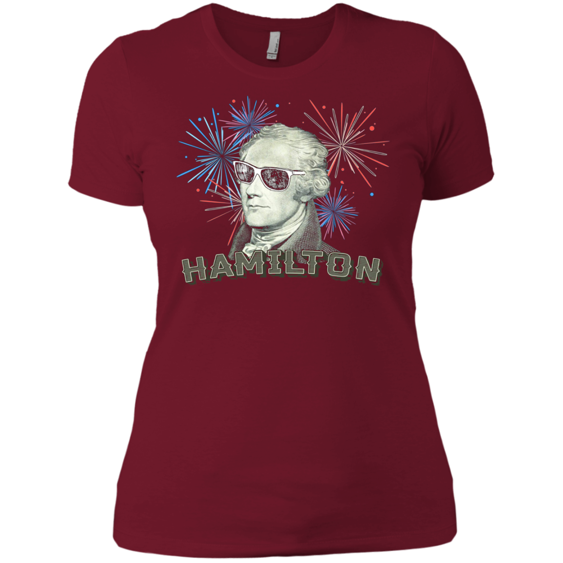 Alexander Hamilton Sunglasses Fireworks HIstory T Shirt