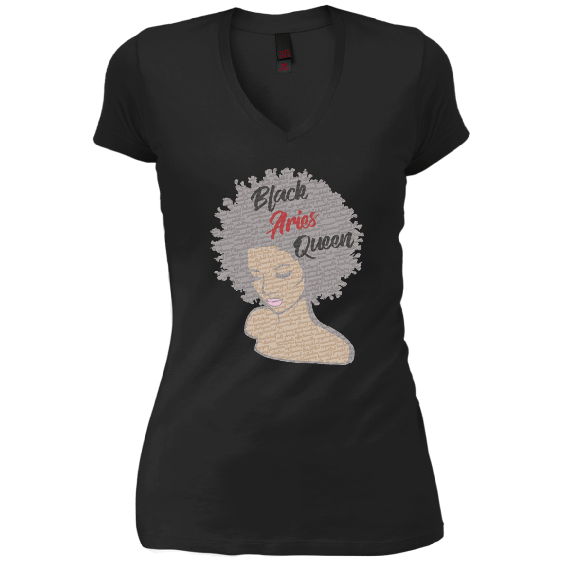 Aries Zodiac Birthday Afro Gift T-Shirt for Black Women