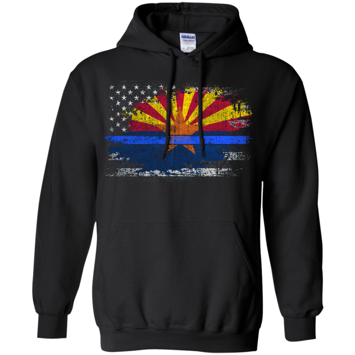 Arizona Thin Blue Line Flag T-Shirt