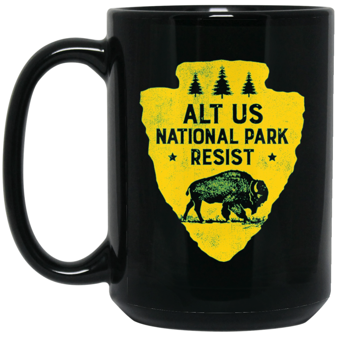 ALT US National Park Resist Service T shirt Bison Vintage