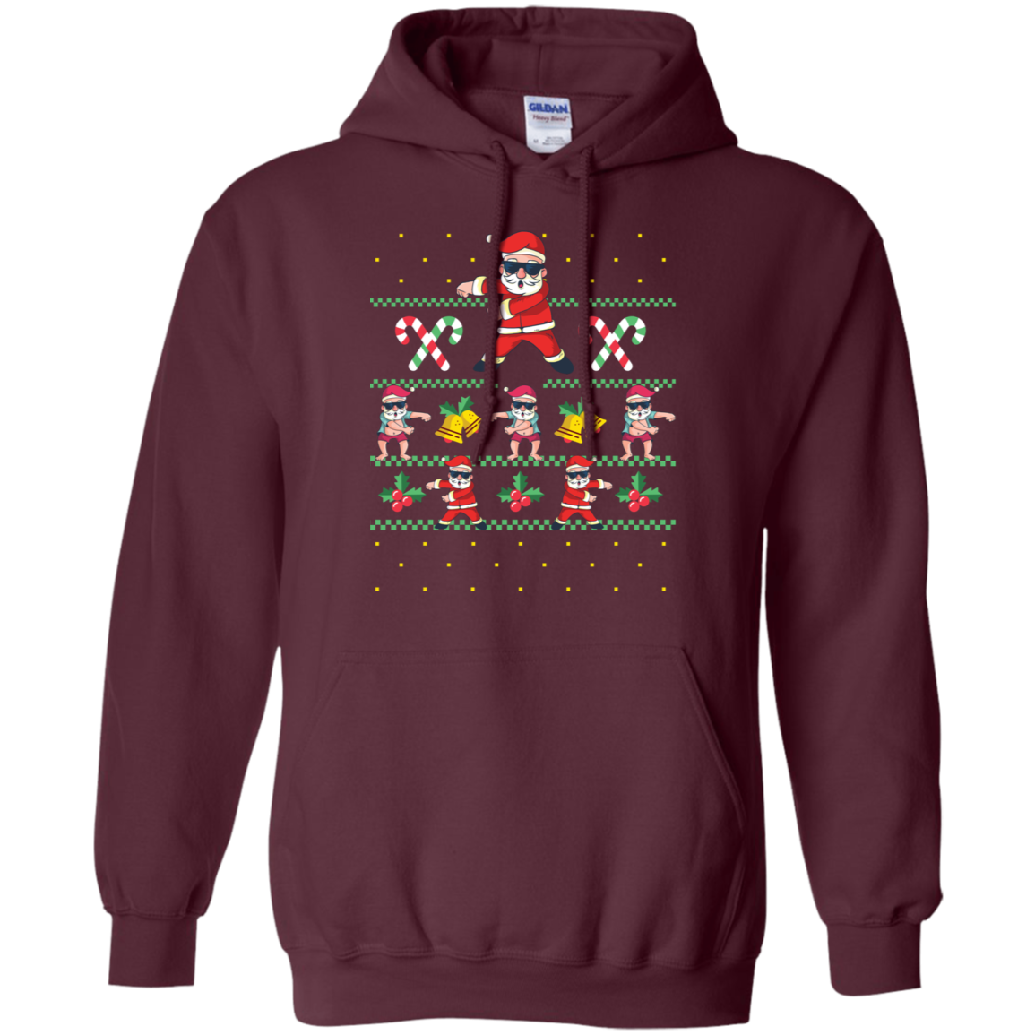 Santa Floss T-Shirt Funny Flossing Dance Ugly Sweater Meme