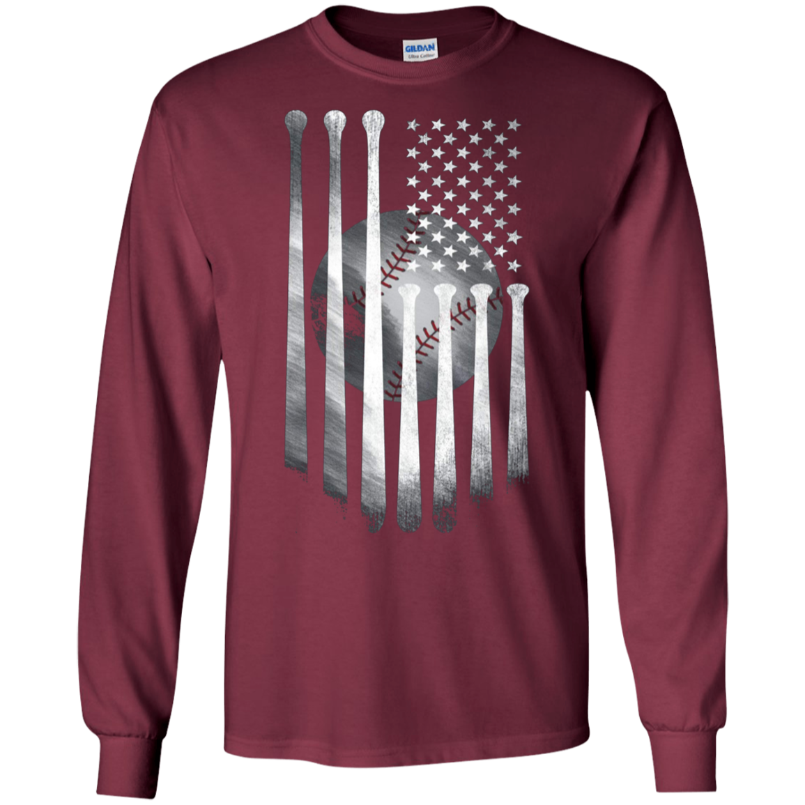 American Flag Vintage Baseball Flag T-Shirt, Dad, Mom, Kid T
