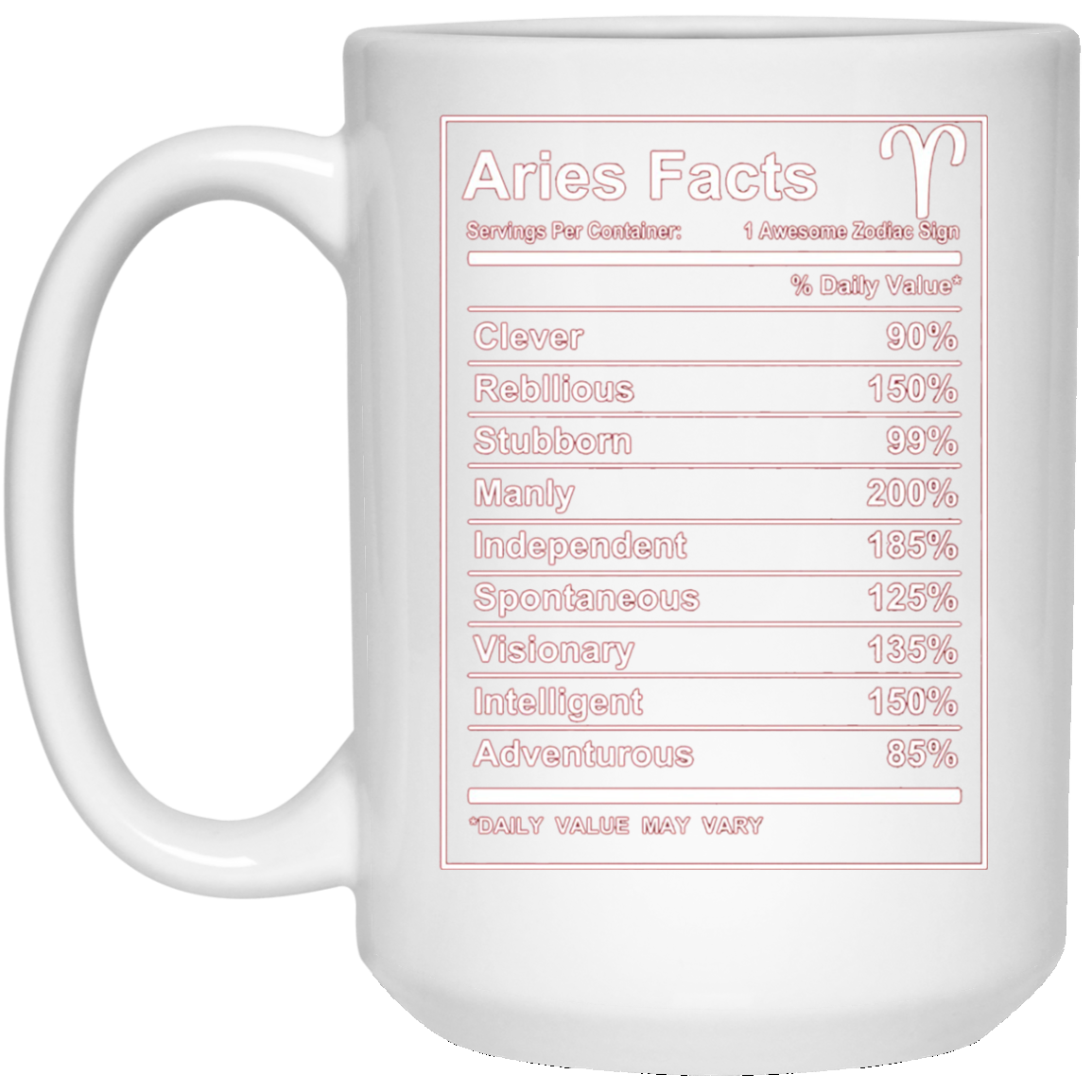 Aries Facts - Funny Aries zodiac T-shirt Cool short sleeve