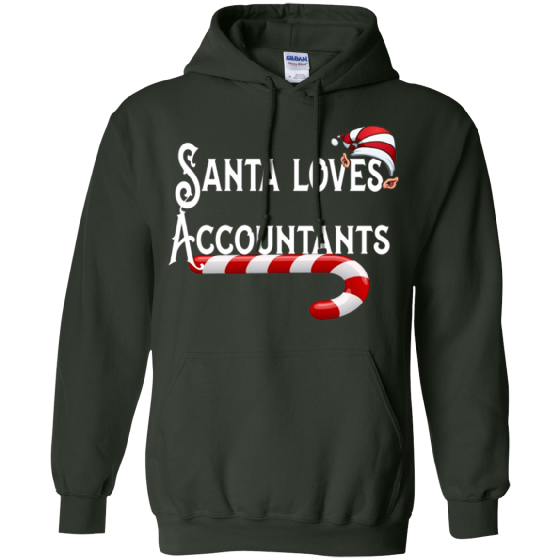 Santa Loves Accountants T-Shirt Numbers Gift Tee