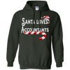 Image of Santa Loves Accountants T-Shirt Numbers Gift Tee