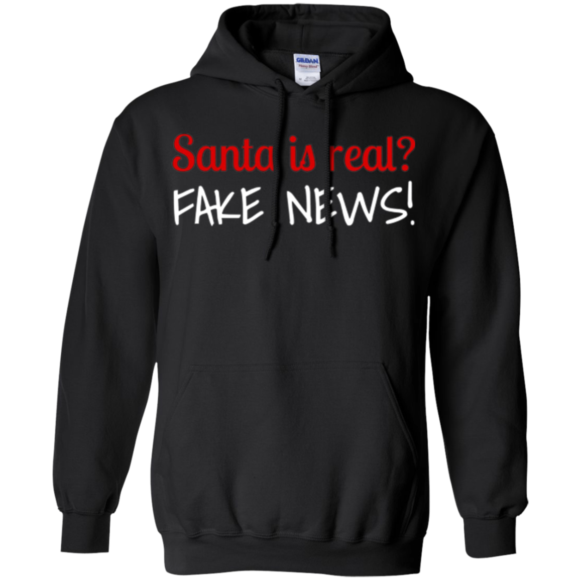 Santa Fake News T-Shirt Trump Joke Funny Christmas Gift