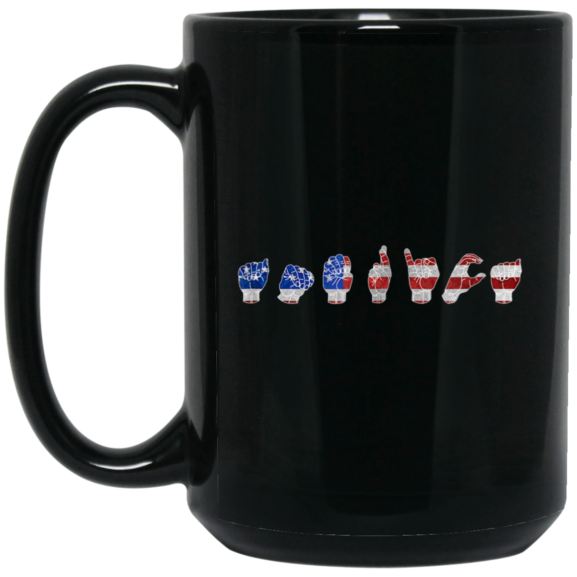 American Flag Patriotic Sign Language ASL Shirt