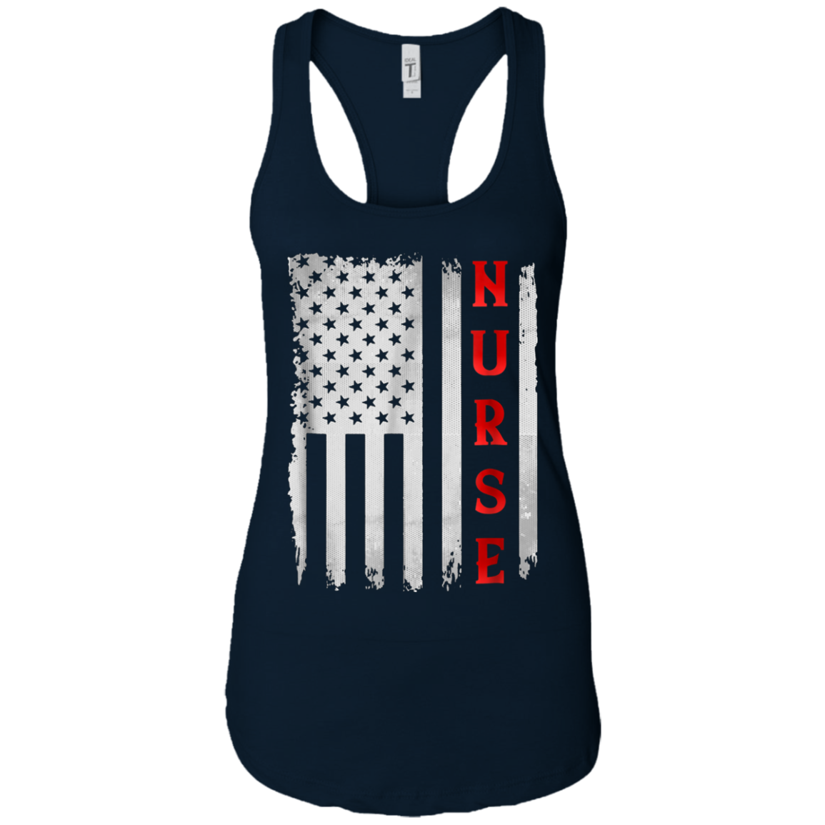 American Flag Nurse Gift T-Shirt