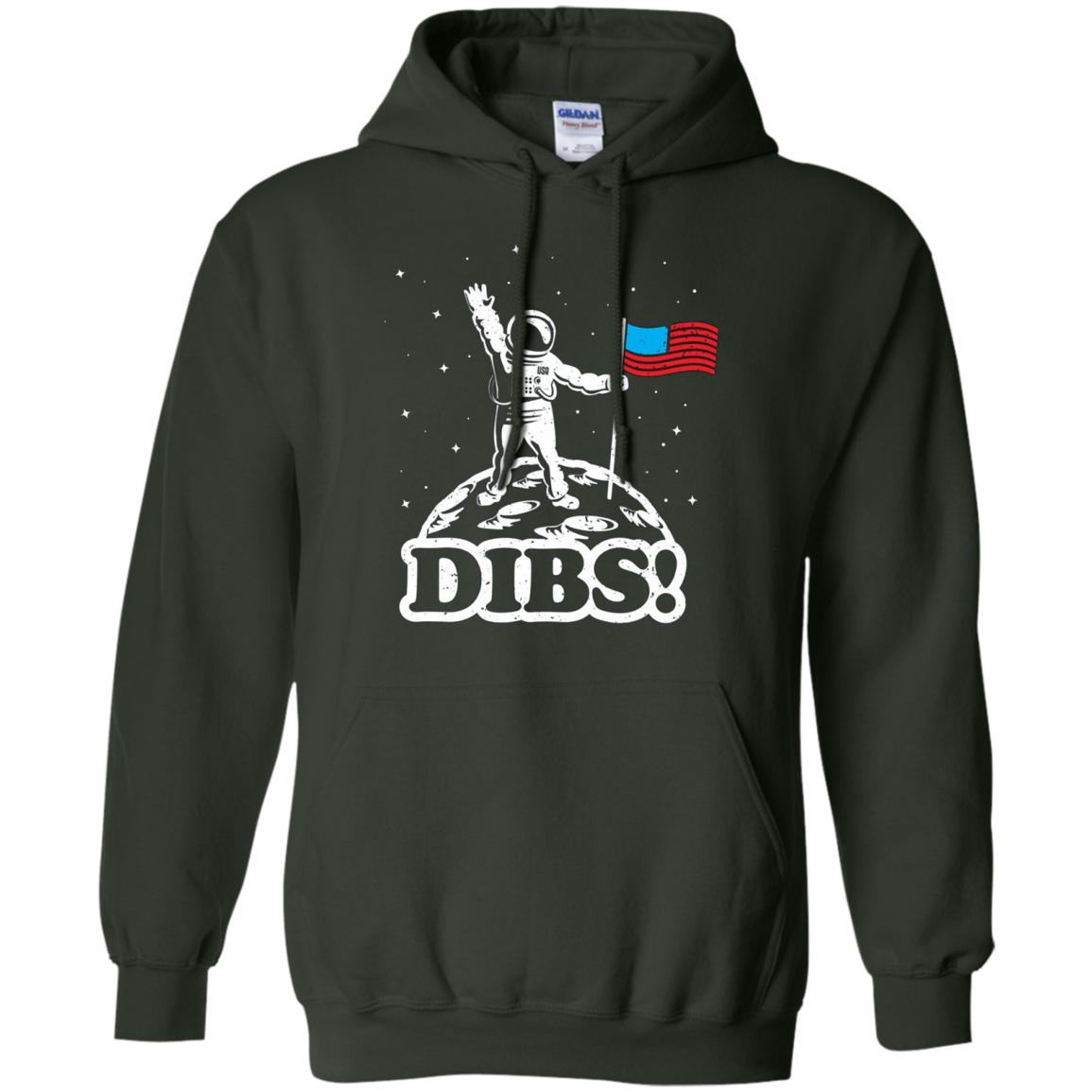 American Flag on Moon July 4th funny t shirt Astronaut space