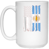 Image of American Argentinian Patriotic Flag T-shirt