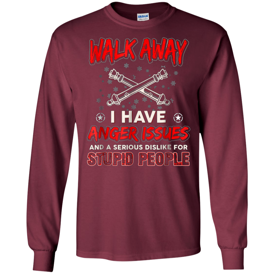 Artilleryman T-shirt , Walk Away I Have Anger Issues Aand A