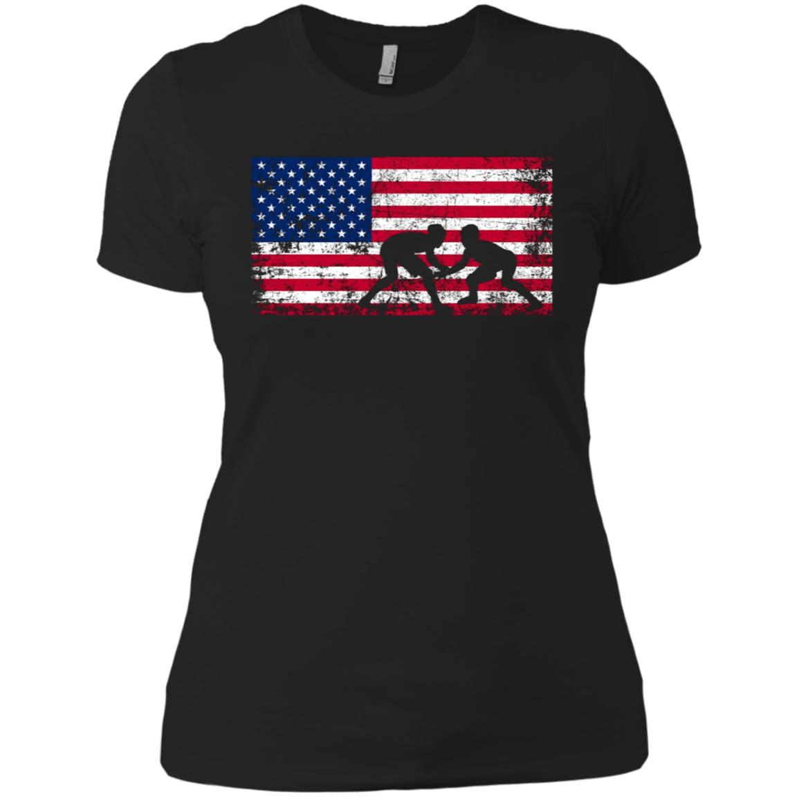 American Flag Wrestling T-shirt Wrestling Gift