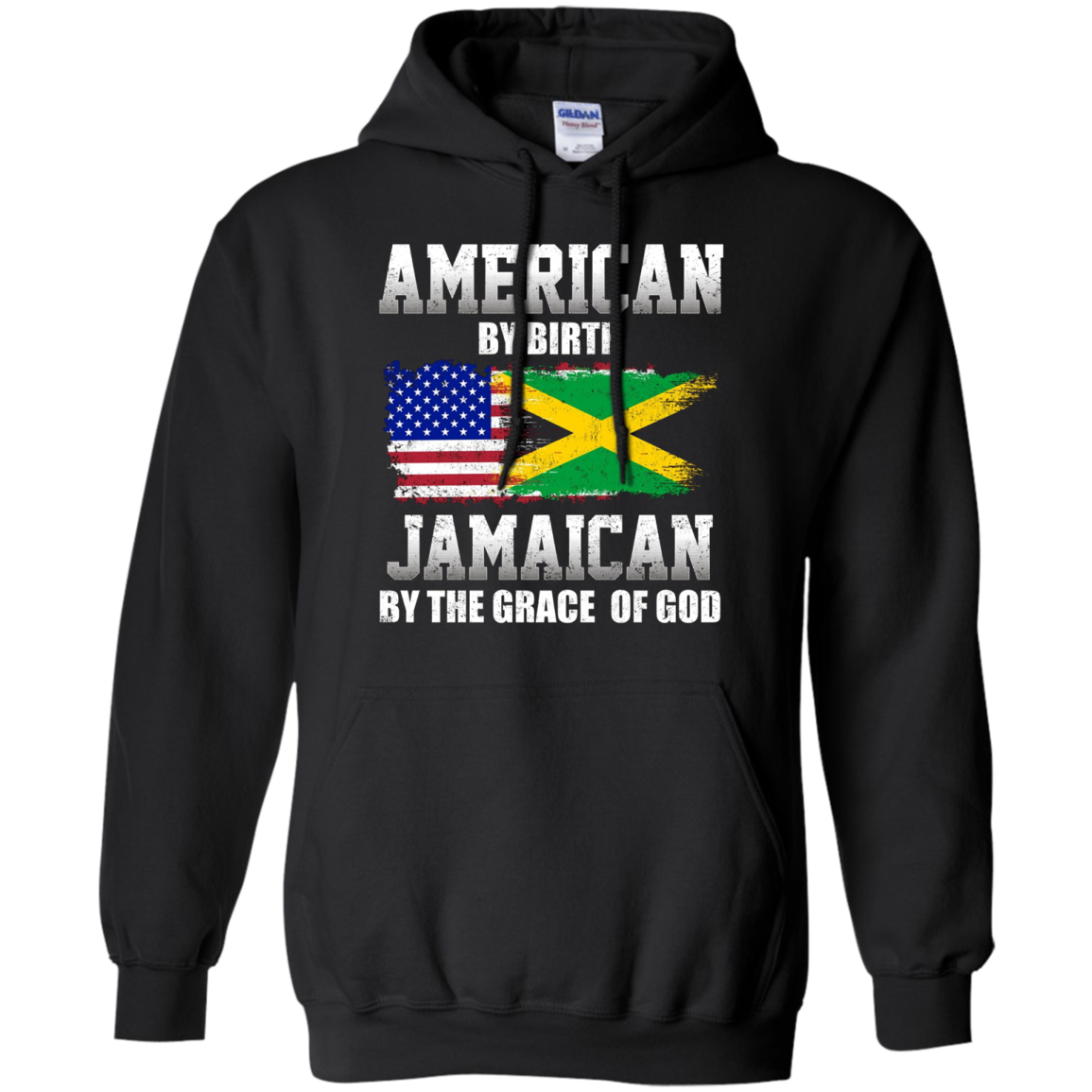 American By Birth Jamaican By The Grace Of God T-shirt