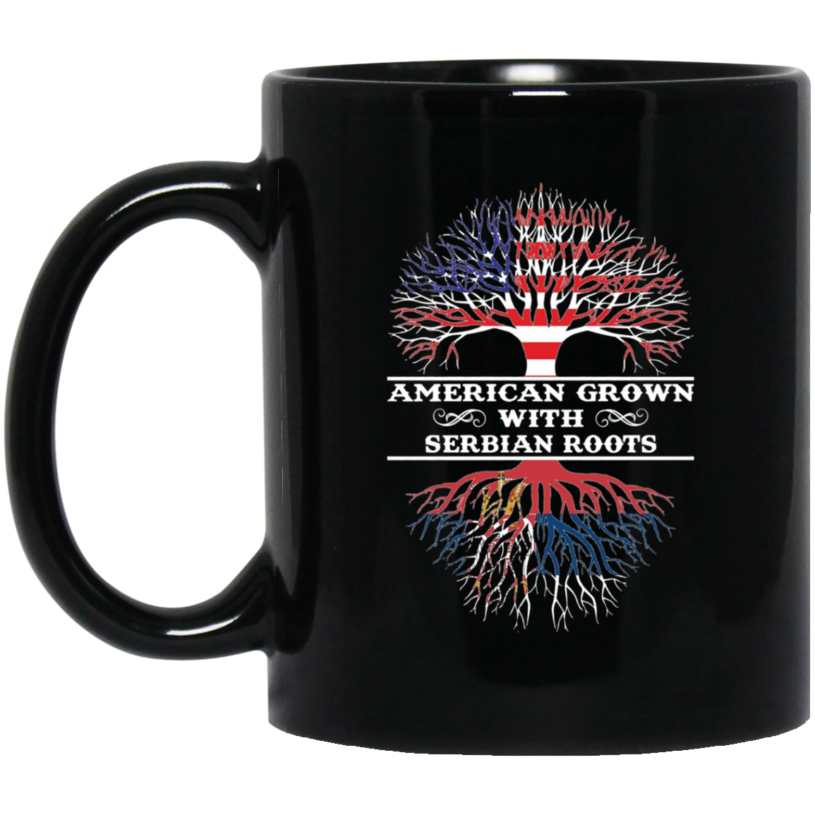 American Grown With Serbian Roots Tee Shirt